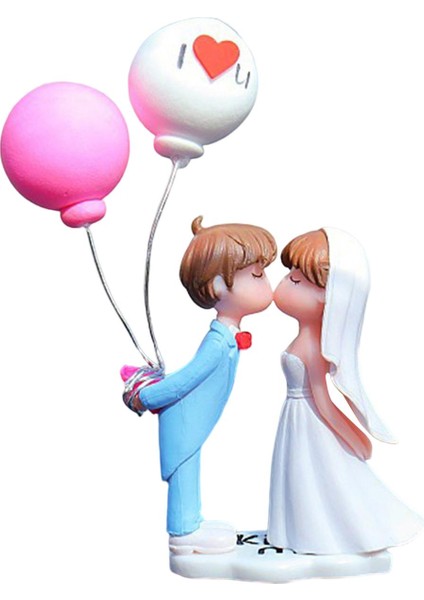 Güzel Çift Araba Dekorasyonu Sevimli Karikatür Çiftler Ofis Mavi Pembe Için Aksiyon Figürü (Yurt Dışından)