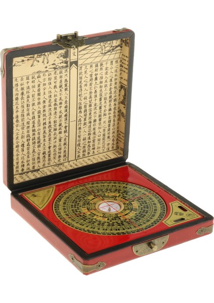 Vintage Feng Shui Luo Pan Çin Ying-Yang Ahşap Kutu ile (Yurt Dışından)