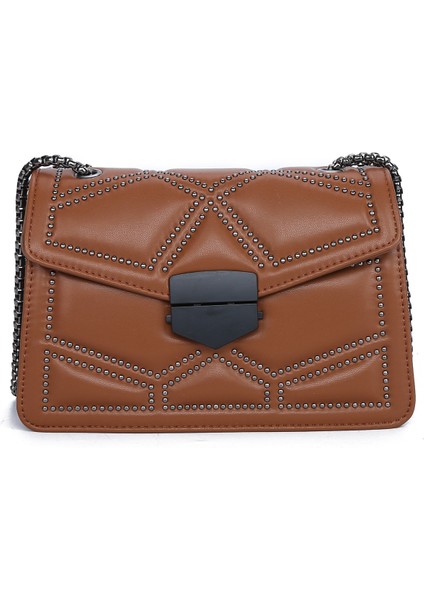 Siyah Çanta Zincir Omuz Messenger Pu Küçük Kare Çanta (Yurt Dışından)