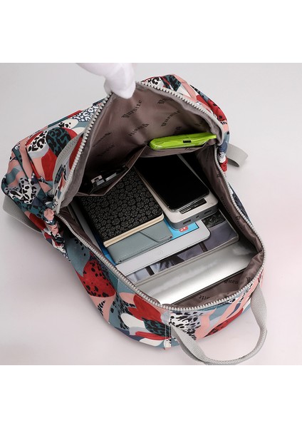 Büyük Kapasiteli Su Geçirmez Naylon Kadın Çantası Moda Rahat Taşınabilir Küçük Sırt Çantası Trendy Bayanlar Seyahat Açık Sırt Çantası (Yurt Dışından) modelleri