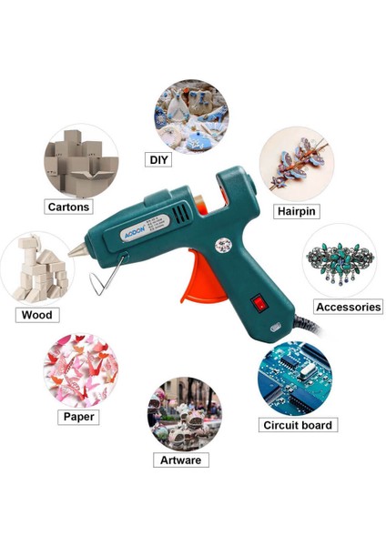 Sıcak Mum Silikon Tabancası 60W - 100W 2 Kademeli Anahtarlı indirimleri