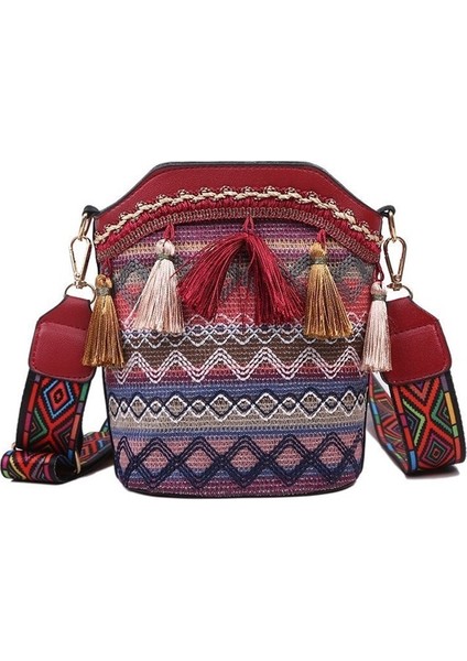 Kadın Çantaları Kadın Omuz Çantaları Moda Kadın Postacı Çantaları Etnik Stil Kadın Çantaları (Yurt Dışından)