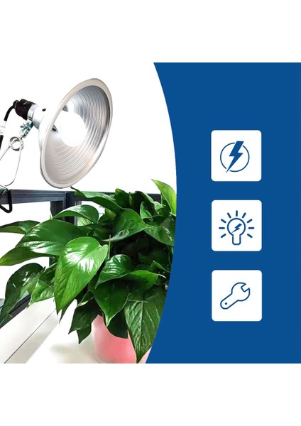 Ayrılabilir 8.5 Inç Alüminyum Reflektör ile Kelepçe Lamba Işığı 150 Watt 2pk Sürüngen Pet Abajur Isı Lambası Abd Plug (Yurt Dışından) fırsatları