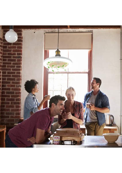 30W Tavan Vantilatörü Aydınlatma Lambası E27 Dönüştürücü Tabanı Uzaktan Kumandalı Yatak Odası Oturma Ev Beyazı Için (Yurt Dışından) fiyatları