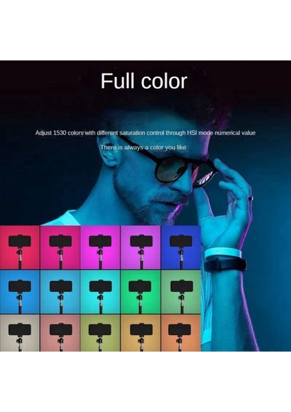 LED Rgb Video Işık Çubuğu Uzaktan Kumanda 3000K-6000K 18 Çeşit Işık Modu Değiştirme, Vlog Çekimi Için (Yurt Dışından)