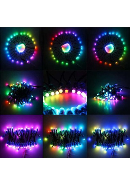 100 Adet/grup 12MM WS2811 2811 Ic Rgb LED Piksel Modülü Dize Işık IP68 5 V Tatil/noel/festival (Yurt Dışından)