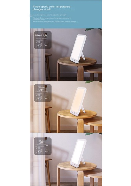 Sad LED Terapi Ruh Hali Işığı Gün Işığı 5 Parlaklık Seviyesi Doğal Tedaviyi Simüle Eden Mevsimsel Duygusal Bozukluk, Abd Tak (Yurt Dışından)