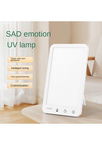 Sad LED Terapi Ruh Hali Işığı Gün Işığı 5 Parlaklık Seviyesi Doğal Tedaviyi Simüle Eden Mevsimsel Duygusal Bozukluk, Abd Tak (Yurt Dışından) indirimleri