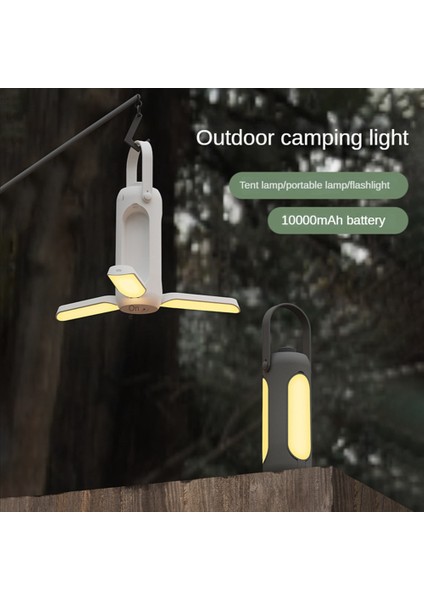 Taşınabilir Katlanır Kamp Işık LED El Feneri Kamp Işık Mobil Güç USB Şarj Edilebilir Acil Çadır Işıkları B (Yurt Dışından) modelleri