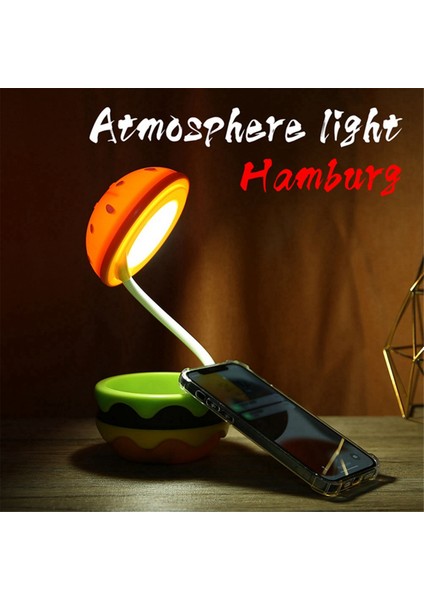 Hamburg Anaokulu Gece Lambası USB Dokunmatik Şarj Masa Lambası Geri Çekilebilir Kısılabilir 3 Mod Erkekler ve Kızlar (Yurt Dışından) fiyatları
