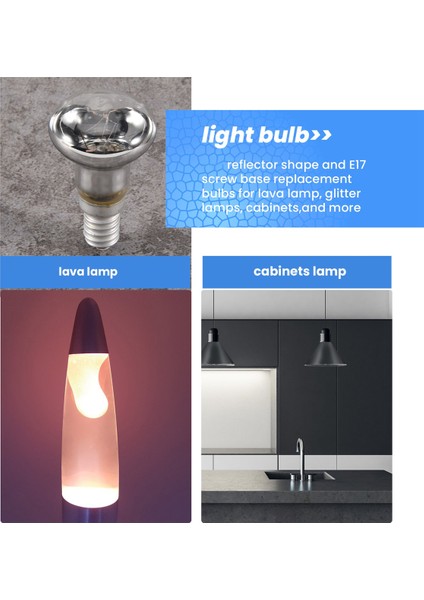 Yedek Lav Lambası E14 R39 30W Spot Vidalı Ampul Şeffaf Reflektör Spot Ampuller Lav Akkor 1 Adet (Yurt Dışından)