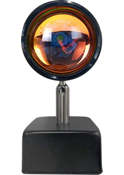 Gökkuşağı Projeksiyon Lambası LED Gece Lambası Atmosfer Projektör, USB Fotoğraf Lambaları Yatak Odası Stüdyo Dekor Için 180 ° (Yurt Dışından)