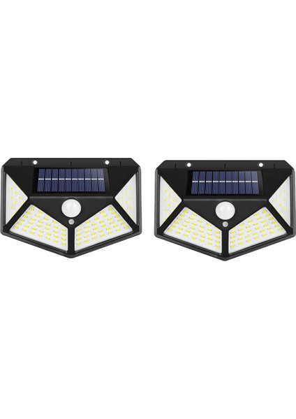 2 Paket Güneş Enerjili LED Işık Dış Mekan Güneş Işığı Pır Hareket Sensörü Duvar Lambası Su Geçirmez Güneş Enerjili Güneş Işığı Bahçe Için (Yurt Dışından)