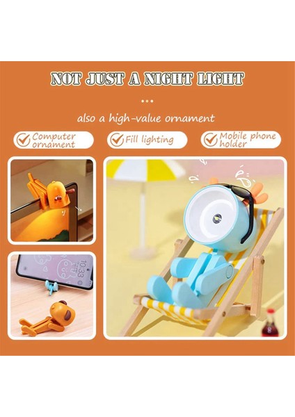 Çocuklar Için 6pcs Mini Gece Lambası, Sevimli Küçük Lamba Gece Çalışması Seyahat Için Geyik Şekli Taşınabilir Okuma Kitabı Lambaları (Yurt Dışından) fiyatları