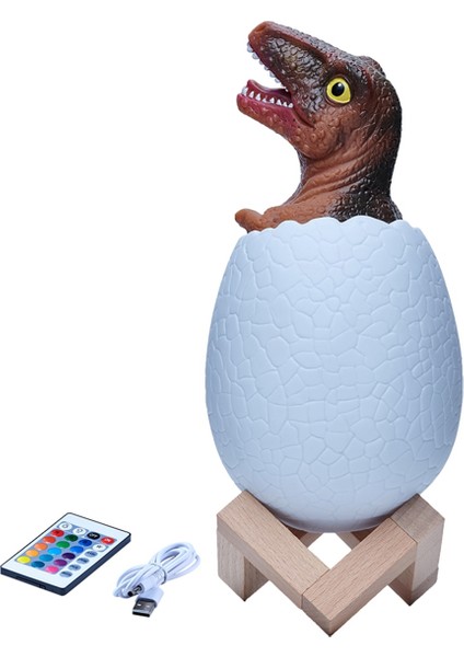 3D Gece Lambası Velociraptor Yumurta Masa Lambası 16 Renk Dokunmatik Uzaktan Kumanda Karikatür Masa Lambaları Çocuk Ev Dekor Için (Yurt Dışından)