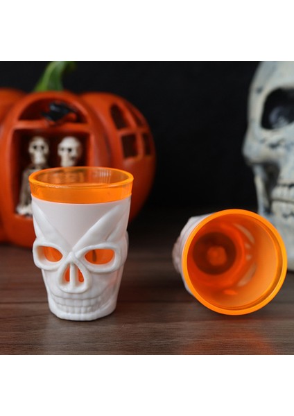 12 Adet/takım Cadılar Bayramı Aydınlık Şarap Bardağı Atmosfer Sahne Korku Şarap Bardağı LED Elektronik Işıklar, B (Yurt Dışından)