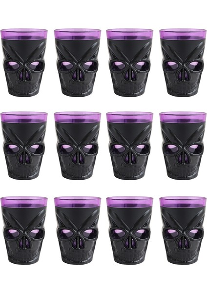 12 Adet/takım Cadılar Bayramı Aydınlık Şarap Bardağı Atmosfer Sahne Korku Şarap Bardağı LED Elektronik Işıklar, B (Yurt Dışından) indirimleri