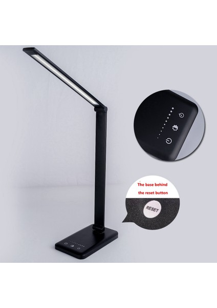 USB Şarj Bağlantı Noktalı, 5 Aydınlatma Modu, 5 Parlaklık Seviyesi, Hassas Kontrollü Çok Fonksiyonlu LED Masa Lambası (Yurt Dışından) fiyatları