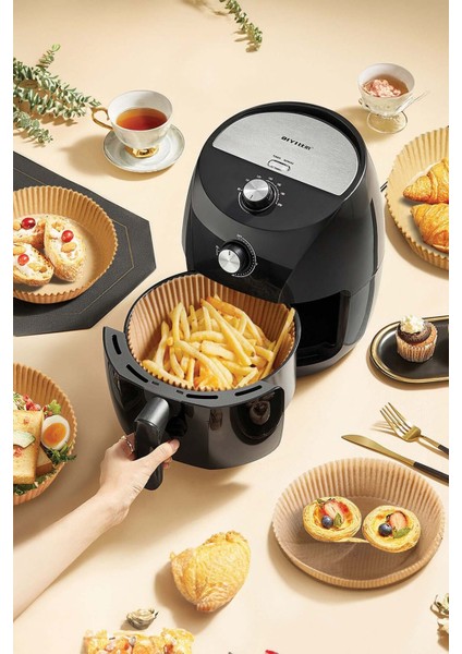 Airfryer Pişirme Kağıdı Yuvarlak 20 cm 50'li