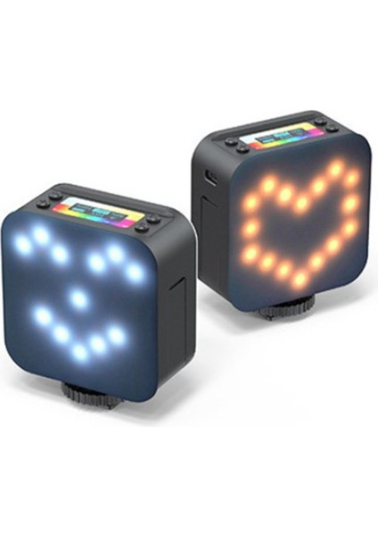 Rgb Çift Tam Renkli LED Video Işığı 2500K-9000K 350LUX Manyetik Mini Dolgu Işığı 2000MAH Type-C Bağlantı Noktasını Uzatın (Yurt Dışından)