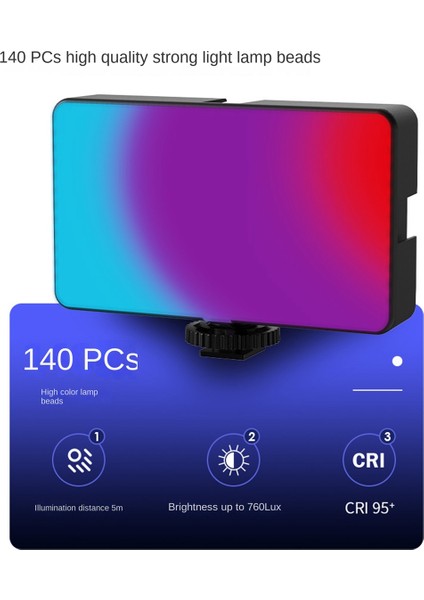 Rgb Yumuşak Mini Cep Wlr2 Dolgu Işığı Renkli Canlı Güzellik Kamera Işığı (Yurt Dışından) fiyatları