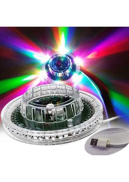 5 V Mini Disko Işığı 48LED Rgb Ev Partisi Sahne Duvar Arka Işık Dekorasyon Flaş Lazer Renkli Işın Müzikli Işık (Yurt Dışından)