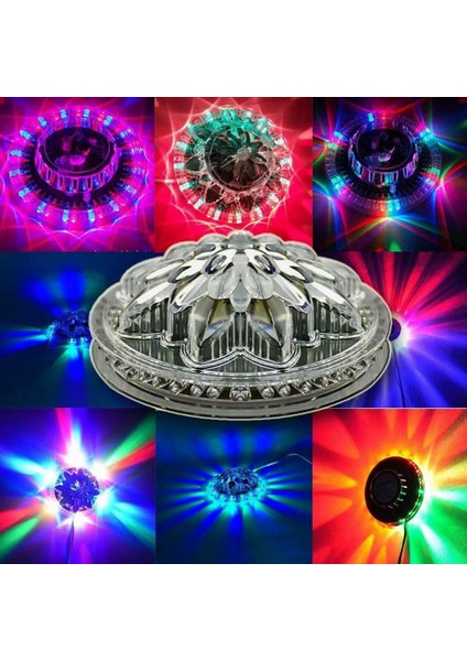 5 V Mini Disko Işığı 48LED Rgb Ev Partisi Sahne Duvar Arka Işık Dekorasyon Flaş Lazer Renkli Işın Müzikli Işık (Yurt Dışından)