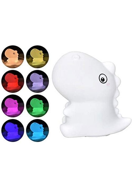 Küçük Gece Lambası Rgb Basın Sensörü Silikon Işık USB Şarj Edilebilir Yatak Odası Dekorasyon Küçük Sincap Işık (Yurt Dışından) fiyatları