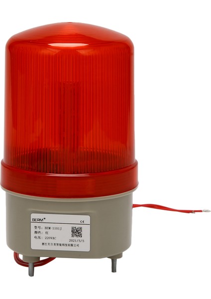 Endüstriyel Yanıp Sönen Sesli Alarm Işığı, BEM-1101J 220V Kırmızı LED Uyarı Işıkları Akustik-Optik Alarm Sistemi Dönen Işık Acil Durum LED Strobe (Yurt Dışından) fırsatları
