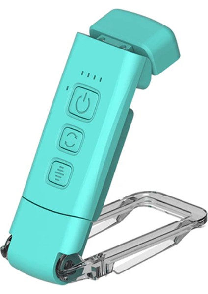 Zamanlayıcılı Kitap Işığı USB Şarj Edilebilir Okuma Işığı Klipsli Okuma Lambası Yer Ayracı Gece Lambası Kitap Lambası 5 Parlaklık-Mavi (Yurt Dışından)