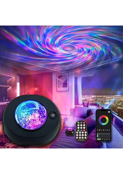 Dönen Kuzey Işığı Yıldızlı Işık Yolu Yıldızlı Projeksiyon Işığı Mobil Uygulama Bluetooth Müzik Lazer Topu Işık (Yurt Dışından) fiyatları