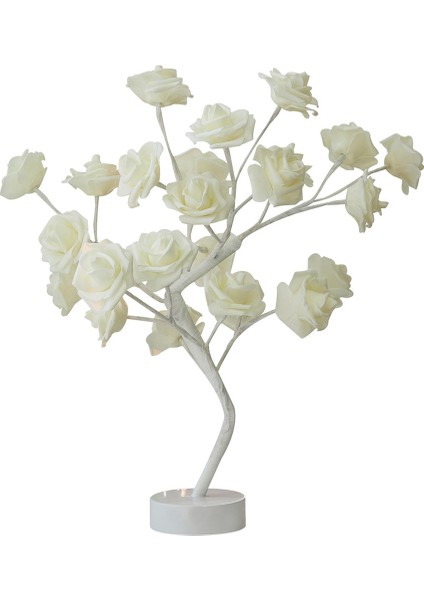 USB Kumandalı LED Masa Lambası Gül Çiçek Gece Işıkları Garland Dekorasyonun Gün Işıkları B (Yurt Dışından)