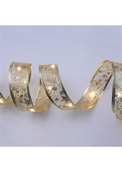 M 50 Leds Noel Ağacı Şerit Işık Dekorasyonu Dize Işıklar Dıy Dantel Yaylar Dize Işık Ev Dekorları Yeni Yıl Işığı (B) (Yurt Dışından) fırsatları