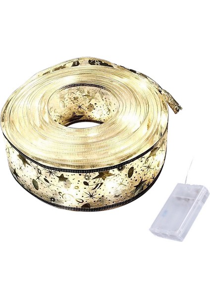 M 50 Leds Noel Ağacı Şerit Işık Dekorasyonu Dize Işıklar Dıy Dantel Yaylar Dize Işık Ev Dekorları Yeni Yıl Işığı (B) (Yurt Dışından) indirimleri