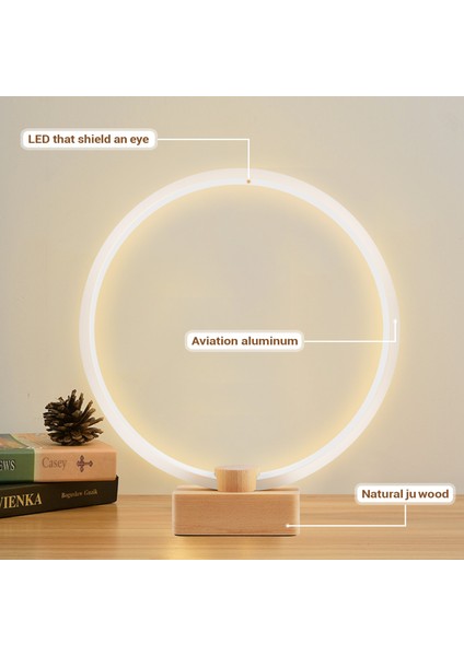 LED Ahşap Masa Işık Masa Lambası Modern Basit USB Kısılabilir Başucu Gece Işıkları Yatak Odası Dekor Için (Yurt Dışından) fiyatları
