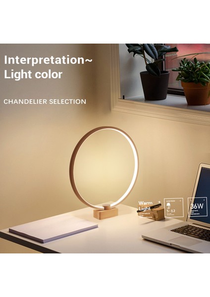 LED Ahşap Masa Işık Masa Lambası Modern Basit USB Kısılabilir Başucu Gece Işıkları Yatak Odası Dekor Için (Yurt Dışından) modelleri