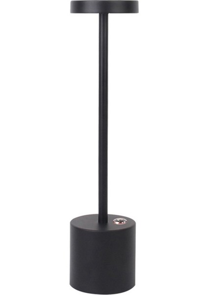 Iskandinav Masa Lambası LED Dokunmatik Masa Lambası Bar Otel Cafe Dekorasyon Masa Lambası USB Gece Lambası Siyah (Yurt Dışından)