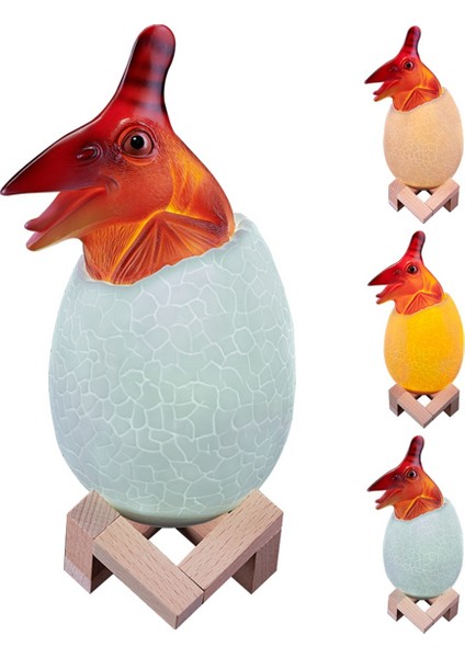 3D Gece Lambası Pterosaur Yumurta Masa Lambası 3 Renk Dokunmatik Karikatür Masa Lambaları Ev Dekor Çocuk Doğum Günü Hediyesi Için (Yurt Dışından) modelleri
