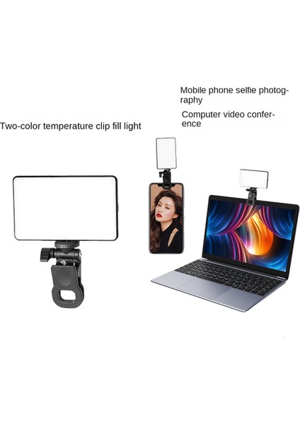 Mini Cep Telefonu LED Işık Selfie Işığı Çoklu Akıllı Telefonlar Için Kısılabilir Rgb Dolgu Işığı (Yurt Dışından)