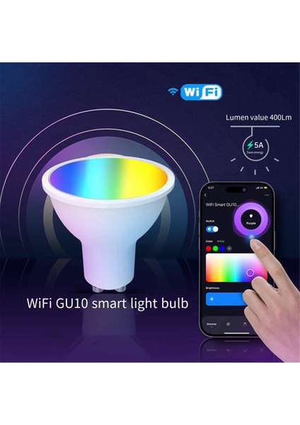 Arayüz Rgb Ampul Uygulaması Uzaktan Kumanda 5W Kısılabilir Wifi Graffiti Akıllı Ev LED Çok Fonksiyonlu Ampul (Yurt Dışından)