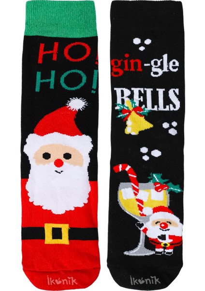 2'Li Yılbaşı Temalı Çorap