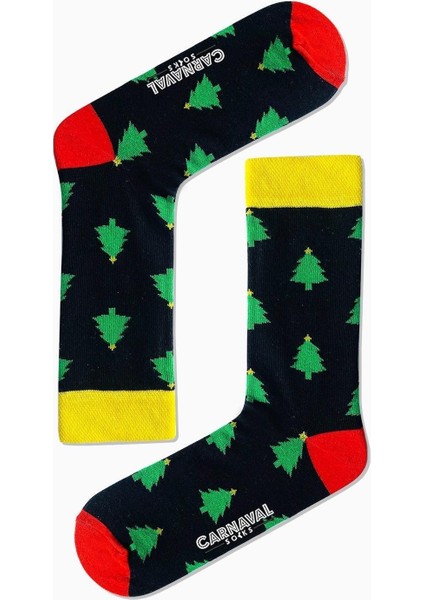 5'li Yılbaşı Christmas Desenli Renkli Hediye Çorap Kutusu modelleri