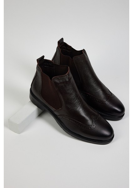 Erkek Kahve Tonny Black Rahat Kalıp Detaylı Hakiki Deri Erkek Bot fiyatları