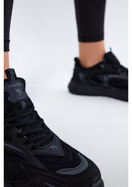 Unisex Siyah Füme Faylon Taban Rahat Kalıp Unisex Ayakkabı modelleri