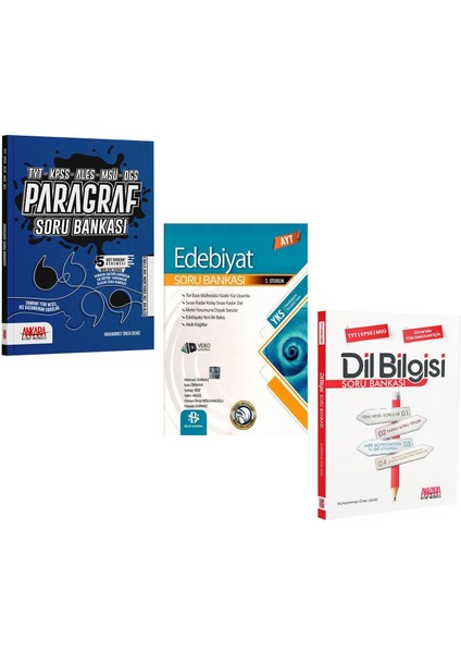 Paragraf ile Dil Bilgisi - Bilgi Sarmal Yayınları AYT Edebiyat Soru Bankası Seti 3 Kitap
