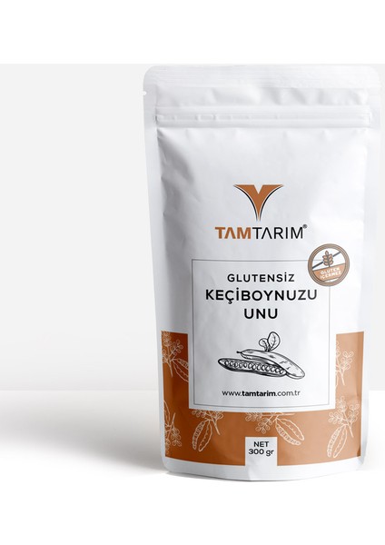 Tam Tarım (Glutensiz) Keçiboynuzu Unu 300 gr