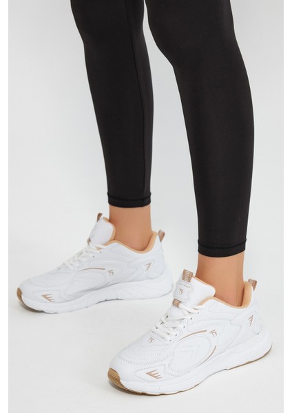 Unisex Beyaz Bej Faylon Taban Rahat Kalıp Unisex Ayakkabı fiyatları