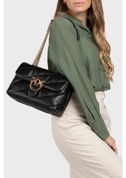 Metal Logolu Deri Zincir Askılı Çanta 100038 A0F2 Z99Q fiyatları