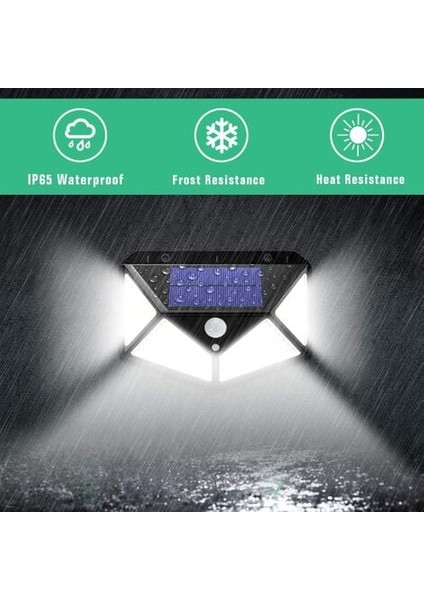 Adet-Solar Lamba-Siyah 100LED [1 Paket] (Yurt Dışından) fırsatları