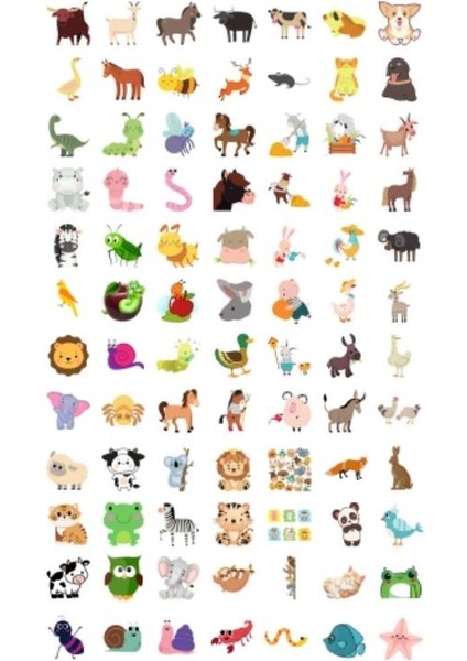 350 Adet Hayvanlar Alemi Sticker fiyatları